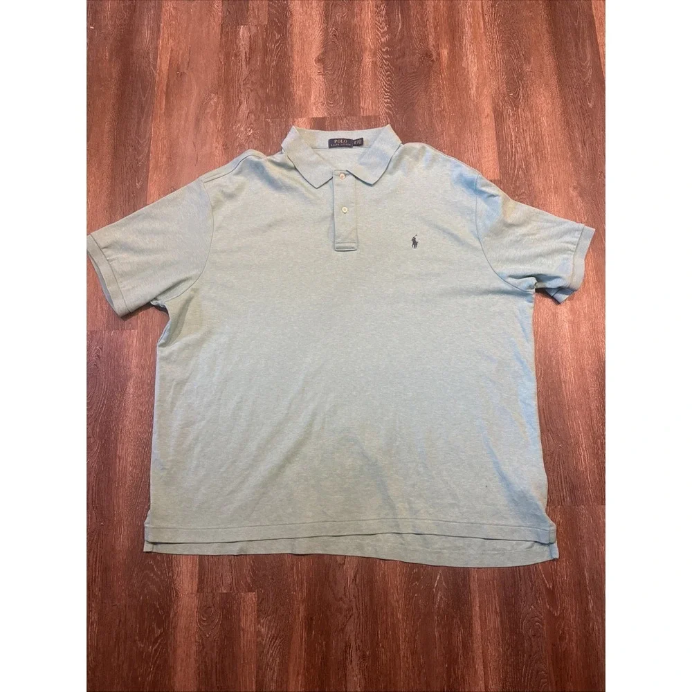 Polo Ralph Lauren Polo Shirt Mens 3XLB Green Short Sleeve Big & Tall